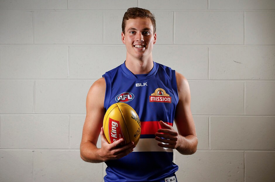 AFL 2016 Portraits - Western Bulldogs MELBOURNE, AUSTRALIA - JANUARY 22: Zaine Cordy of the Bulldogs poses for a portrait during the Western Bulldogs official team photo day at Whitten Oval in Melbourne, Australia on January 22, 2016. (Photo by Adam Trafford/AFL Media)
